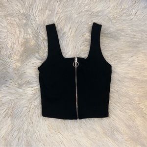 Wild Fable - Zip-Up Crop Top